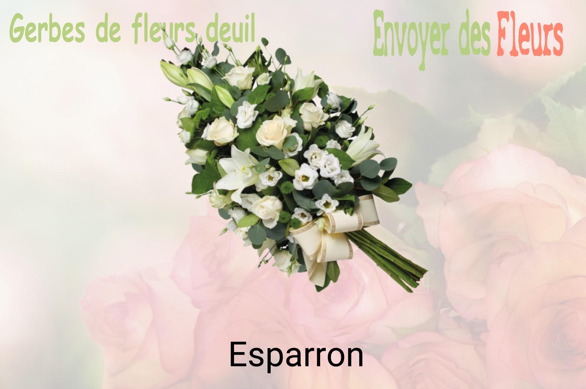 Gerbe de fleurs de deuil livrée à Esparron